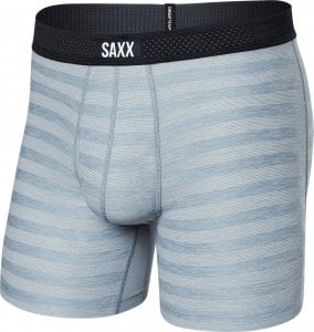 SAXX Bokserki męskie chłodzące / sportowe z rozporkiem SAXX DROPTEMP COOL Boxer Brief Fly  błękitne S 1