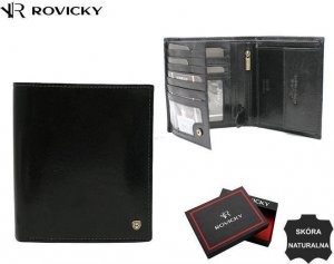 Rovicky Skórzany, duży portfel męski z systemem RFID - Rovicky NoSize 1