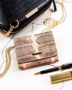 Lorenti Mały, skórzany portfel damski na zatrzask i bigiel - NoSize 2