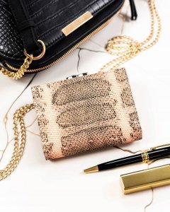 Lorenti Mały, skórzany portfel damski na zatrzask i bigiel - NoSize 4