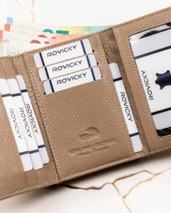 Lorenti Mały, skórzany portfel damski na zatrzask i bigiel - NoSize 9