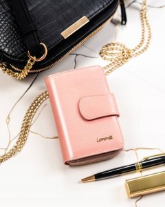 Lorenti Skórzany portfel damski w orientacji pionowej zamykany na zatrzask - Lorenti NoSize 2