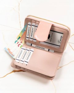 Lorenti Skórzany portfel damski w orientacji pionowej zamykany na zatrzask - Lorenti NoSize 5