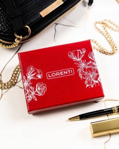 Lorenti Skórzany portfel damski w orientacji pionowej zamykany na zatrzask - Lorenti NoSize 8