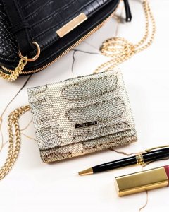 Lorenti Mały, skórzany portfel damski na zatrzask i bigiel - NoSize 2