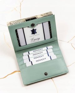 Lorenti Mały, skórzany portfel damski na zatrzask i bigiel - NoSize 5