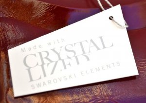 Swarovski CV 140 Swarovski kolekcja Giovani skórzany portfel damski fioletowy CV 140 6