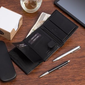 Beltimore Portfel skórzany męski włoska skóra naturalna licowa premium klasyczny RFiD Beltimore G05 4