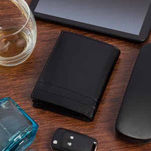 Beltimore Portfel skórzany męski włoska skóra naturalna licowa premium klasyczny RFiD Beltimore G05 5