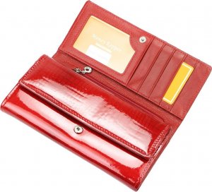 Money Kepper Lakierowany Skórzany damski portfel Money Kepper NoSize 4