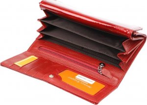 Money Kepper Lakierowany Skórzany damski portfel Money Kepper NoSize 5