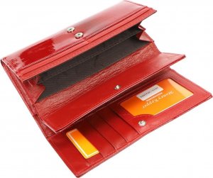 Money Kepper Lakierowany Skórzany damski portfel Money Kepper NoSize 6