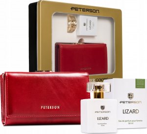 Peterson Zestaw prezentowy: skórzany portfel damski i woda perfumowana Lizard 11