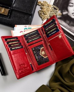 Peterson Zestaw prezentowy: skórzany portfel damski i woda perfumowana Lizard 4