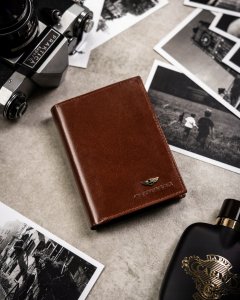 Peterson Zestaw Prezentowy: Skórzany Portfel Męski, Etui Na Karty I Brelok 8