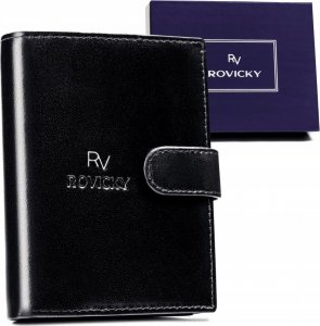 Rovicky Portfel męski wyposażony w system RFID wykonany ze skóry naturalnej - Rovicky NoSize 1