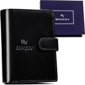 Rovicky Skórzany portfel męski wyposażony w system RFID - Rovicky NoSize 1