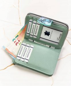 Lorenti Portfel Damski Ze Skóry Naturalnej Z Motywem Skóry Węża 6