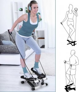 Umbro Mini stepper z ekspanderem Umbro  biały 2