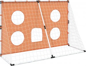 vidaXL Bramka do piłki nożnej dla dzieci, z matą celnościową i piłką 7