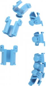 HMS Zestaw hula hop z wypustkami i obciążnikiem HMS hhw01 niebieskie + pas wyszczuplający br163 czerwony 8