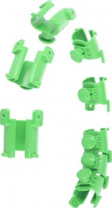 HMS Zestaw hula hop z wypustkami i obciążnikiem hhw01 zielony + pas wyszczuplający br163 czerwony 7