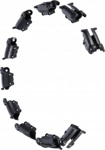 HMS HHW11 PLUS SIZE HULA HOP BLACK Z WYPUSTKAMI I OBCIĄŻNIKIEM HMS 14