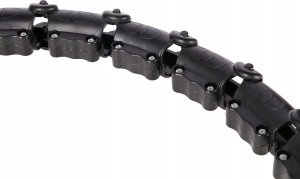 HMS HHW11 PLUS SIZE HULA HOP BLACK Z WYPUSTKAMI I OBCIĄŻNIKIEM HMS 5