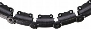 HMS HHW11 PLUS SIZE HULA HOP BLACK Z WYPUSTKAMI I OBCIĄŻNIKIEM HMS 6