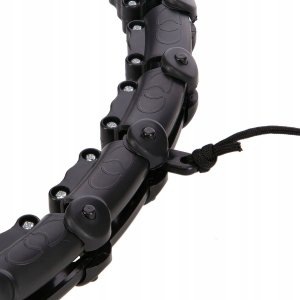 HMS HHW11 PLUS SIZE HULA HOP BLACK Z WYPUSTKAMI I OBCIĄŻNIKIEM HMS 7