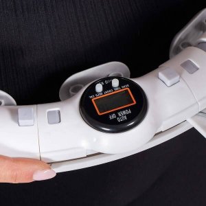 Springos Hula hop z obciążeniem i masażerem odchudzające, 12 wypustek, licznik, szare UNIWERSALNY 15