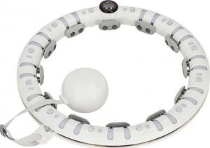 Springos Hula hop z obciążeniem i masażerem odchudzające, 12 wypustek, licznik, szare UNIWERSALNY 17