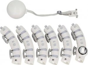 Springos Hula hop z obciążeniem i masażerem odchudzające, 12 wypustek, licznik, szare UNIWERSALNY 5