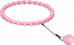 HMS ZESTAW HULA HOP HHW11 LIGHT PINK Z WYPUSTKAMI I OBCIĄŻNIKIEM + PAS BR163 BLACK PLUS SIZE HMS 5