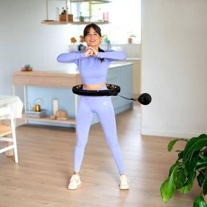 HMS Hula-Hop z obciążnikiem i magnesem + licznik HHM13 czarno - złote 13