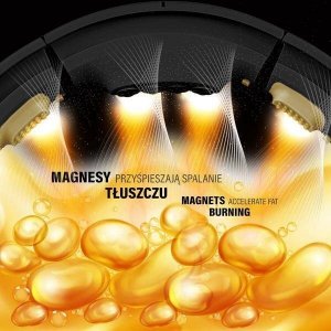 HMS Hula-Hop z obciążnikiem i magnesem + licznik HHM13 czarno - złote 18