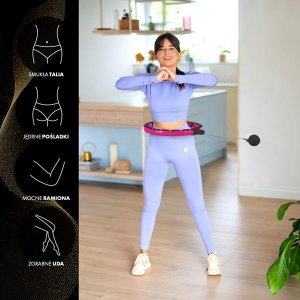 HMS HHM16 Hula Hop z wypustkami, magnesem i obciążnikiem + licznikiem 2