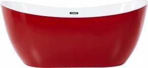 Wanna Beliani Wanna wolnostojąca 180 x 78 cm czerwona ANTIGUA 5