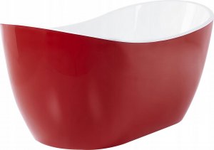 Wanna Beliani Wanna wolnostojąca 180 x 78 cm czerwona ANTIGUA 6