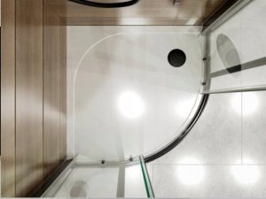 Brodzik Miraggio Brodzik konglomeratowy 80x80cm półokrągły 9