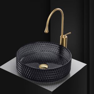 Umywalka Rea Umywalka nablatowa Rea Cristal Black 4