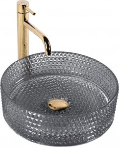 Umywalka Rea Umywalka nablatowa Rea Cristal Black 5