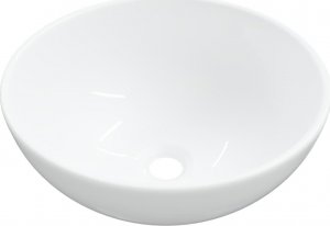 Umywalka vidaXL Umywalka, biała, 28x28x10 cm, ceramiczna 4