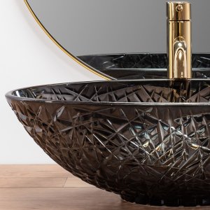 Umywalka Rea Umywalka nablatowa REA FROST BLACK 2