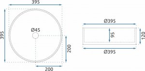 Umywalka Rea Umywalka nablatowa Rea Ingrid Grey 8