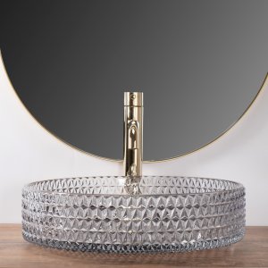 Umywalka Rea Umywalka nablatowa Rea Cristal Grey 39 7