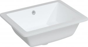 Umywalka vidaXL vidaXL Umywalka, biała, 46,5x35x18 cm, prostokątna, ceramiczna 2