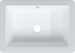 Umywalka vidaXL vidaXL Umywalka, biała, 46,5x35x18 cm, prostokątna, ceramiczna 7