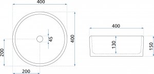 Umywalka Rea Umywalka nablatowa Rea Florisa 7
