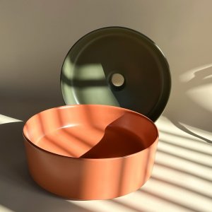 Umywalka Rea Umywalka nablatowa Rea SAMI GREEN MATT 5